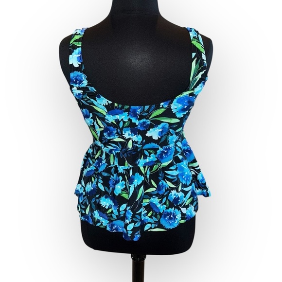 NWT Maxine of Hollywood Women's Over The Shoulder Empire Tankini Swimsuit Top 14 - Picture 3 of 13